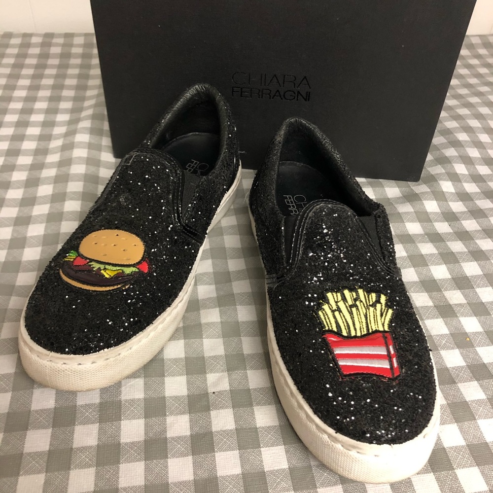 Chiara Ferragni / Burger & Fries Slip-On Sneakers